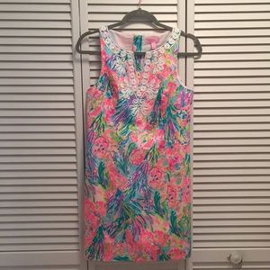 Lilly Pulitzer Shift Dress, Sz 2, 100%Cotton, NEW